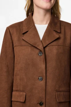 Chaqueta blazer antelina