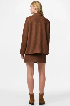 Chaqueta blazer antelina