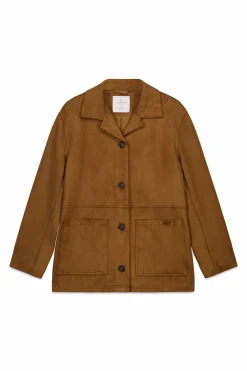 Chaqueta blazer antelina