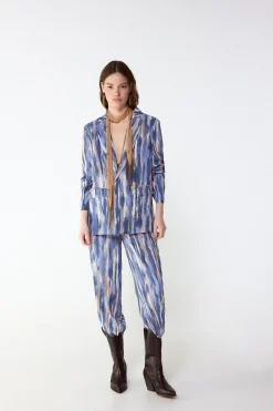 Chaqueta blazer estampada