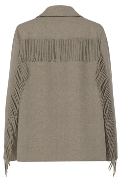 Chaqueta blazer flecos