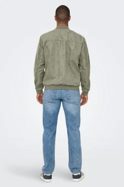 Chaqueta bomber antelina