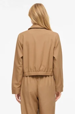 Chaqueta bomber con cremallera