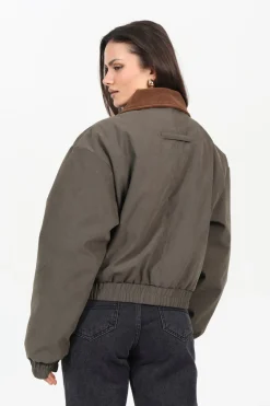 Chaqueta bomber con cuello pana