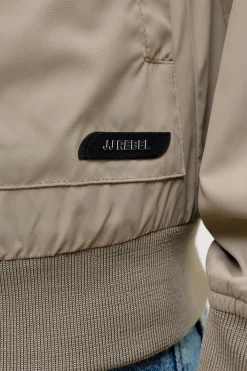 Chaqueta bomber corta tejido plano