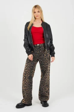 Chaqueta bomber de polipiel