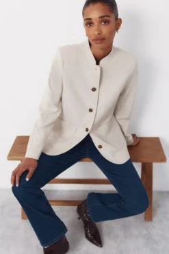 Chaqueta con cuello mao