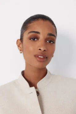 Chaqueta con cuello mao