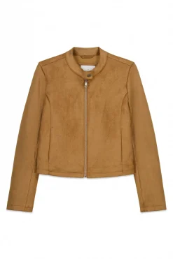 Chaqueta corta antelina