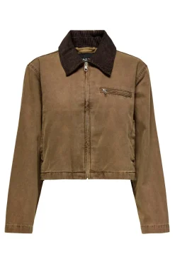 Chaqueta corta con cremallera