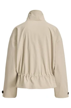 Chaqueta corta tejido plano regular