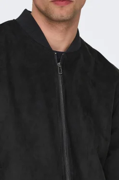 Chaqueta de antelina