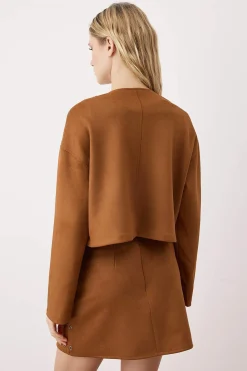 Chaqueta de efecto ante