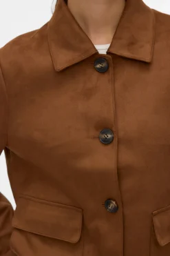 Chaqueta de efecto ante