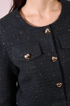 Chaqueta de manga larga detalle corazones