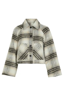 Chaqueta de pa&ntilde;o abotonada