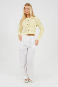 Chaqueta de punto troquelado