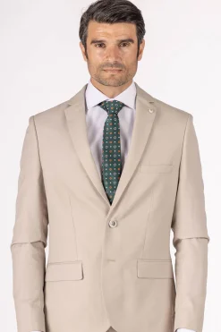 Chaqueta de Traje Beige