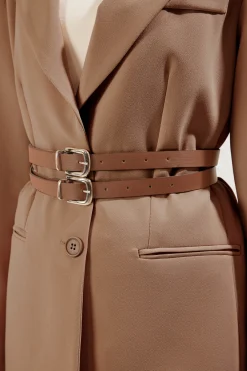 Chaqueta doble cintur&oacute;n