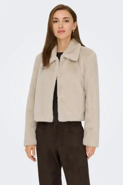 Chaqueta efecto pelo