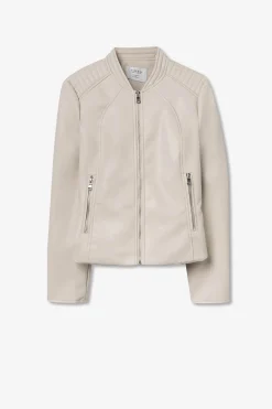 Chaqueta efecto piel