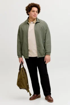 Chaqueta Harrington cuello alto