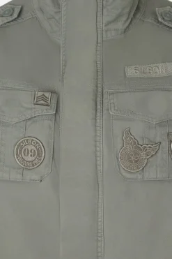 Chaqueta militar parches dye