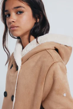 Chaqueta pa&ntilde;o cruzada ni&ntilde;a