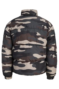 Chaqueta puffer camuflaje