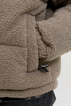 Chaqueta puffer teddy