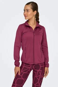 Chaqueta t&eacute;cnica cuello alto con cremallera