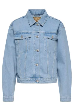 Chaqueta vaquera bolsillos delanteros