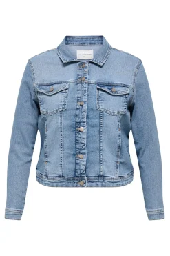 Chaqueta vaquera bolsillos talla grande