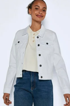 Chaqueta white denim