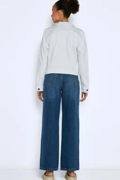 Chaqueta white denim