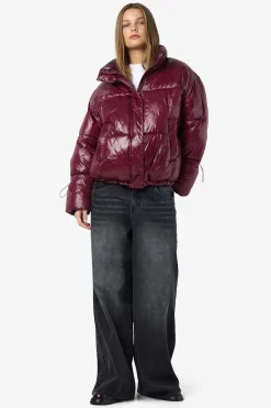 chaquet&oacute;n acolchado metalizado