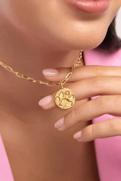 Charm Huella Baño Oro