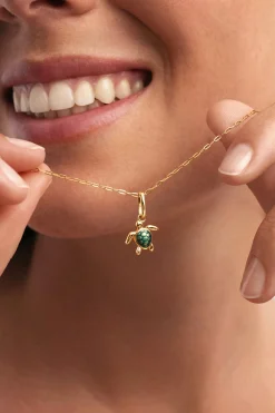 Charm Tortuga Ba&ntilde;o Oro