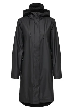 Chubasquero largo con capucha