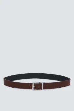 Cinturón efecto piel reversible