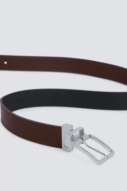 Cintur&oacute;n efecto piel reversible