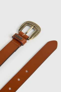 Cintur&oacute;n piel hebilla