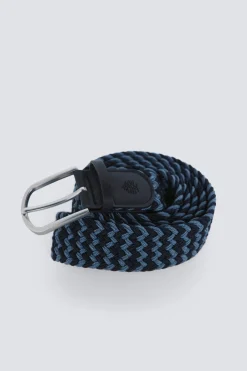 Cintur&oacute;n trenzado con zigzag a contraste