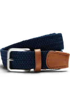 Cinturón trenzado hebilla pin