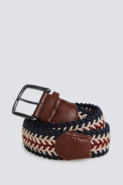 Cintur&oacute;n trezado tricolor