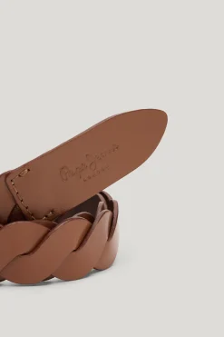 Cinturon cuero trenzado