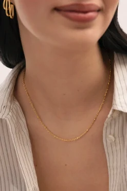 Collar Chance Acero Baño Oro