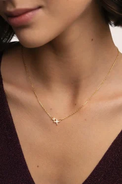 Collar Duo Spark Plata Baño Oro