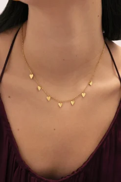 Collar Passion Acero Ba&ntilde;o Oro