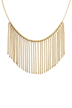 Collar Regina Acero Ba&ntilde;o Oro